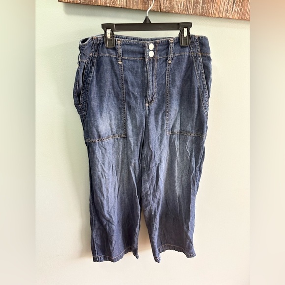 Seven7 Women s Lightweight Wide Leg Pants w/Pockets Size 6 - Picture 1 of 8